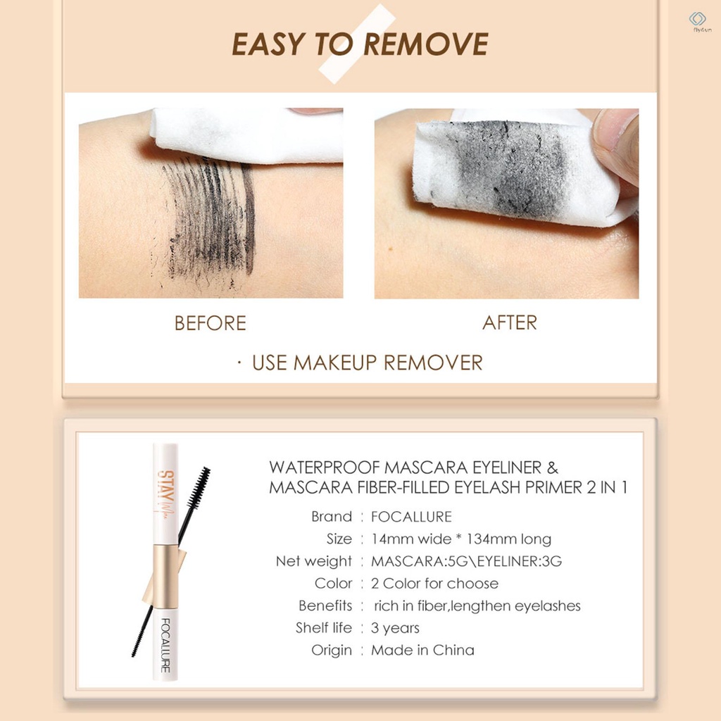 Mascara FOCALLURE 2 trong 1 chống thấm nước và mồ hôi lâu trôi
 | BigBuy360 - bigbuy360.vn