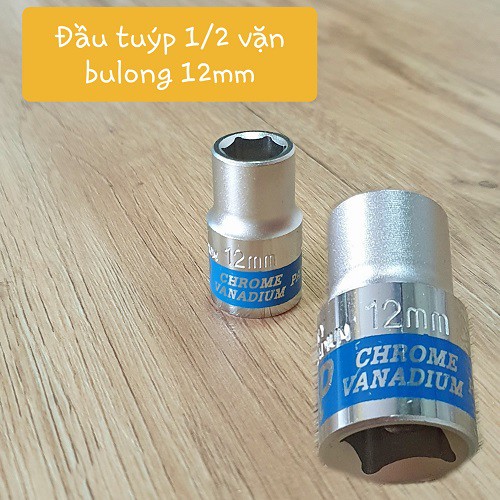 Đầu Khấu (Đầu Tuýp) 1/2 Lục Giác Dạng Đầu Chụp Nhiều Size Từ 8mm Đến 24mm Cho Bạn Lựa Chọn