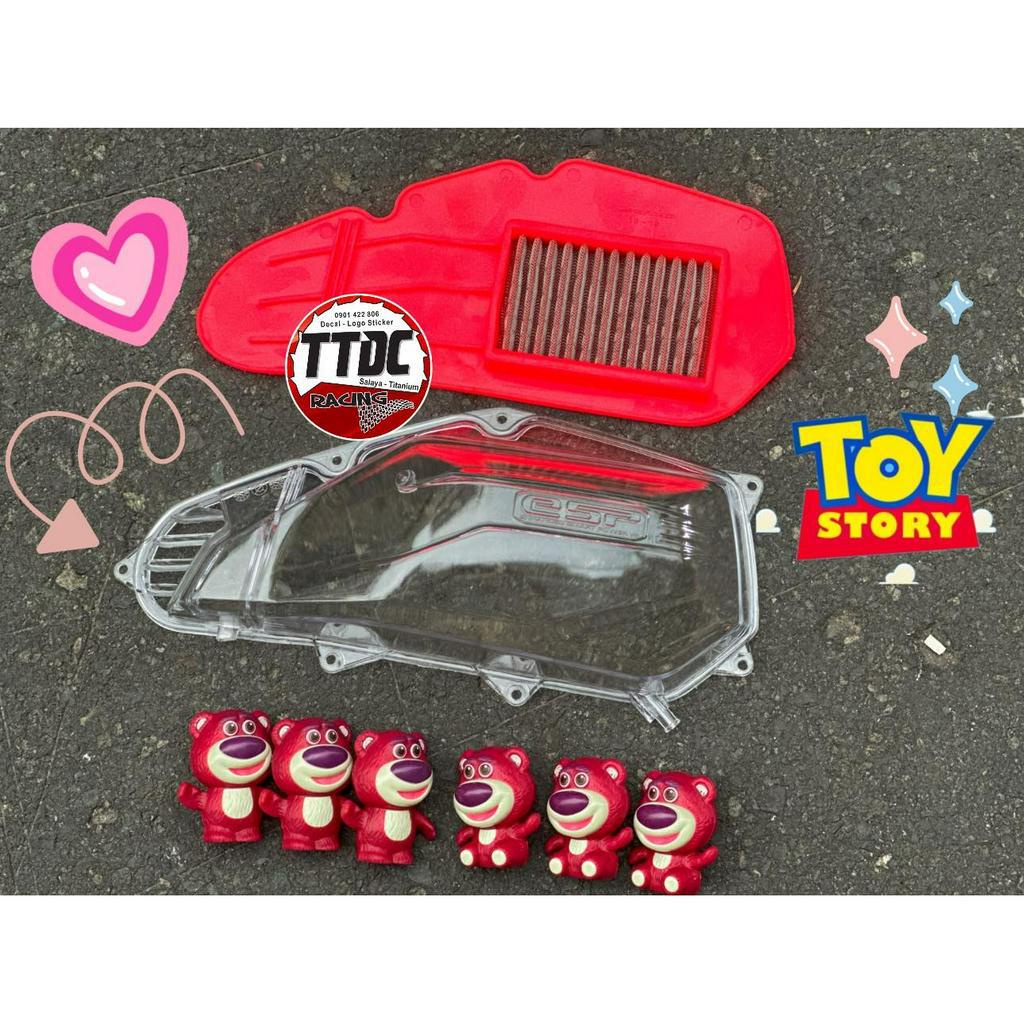 [Tặng thêm 3 Gấu Dâu]Combo Ốp Pô e Lọc gió Vario Click tặng thêm gấu dâu lotso