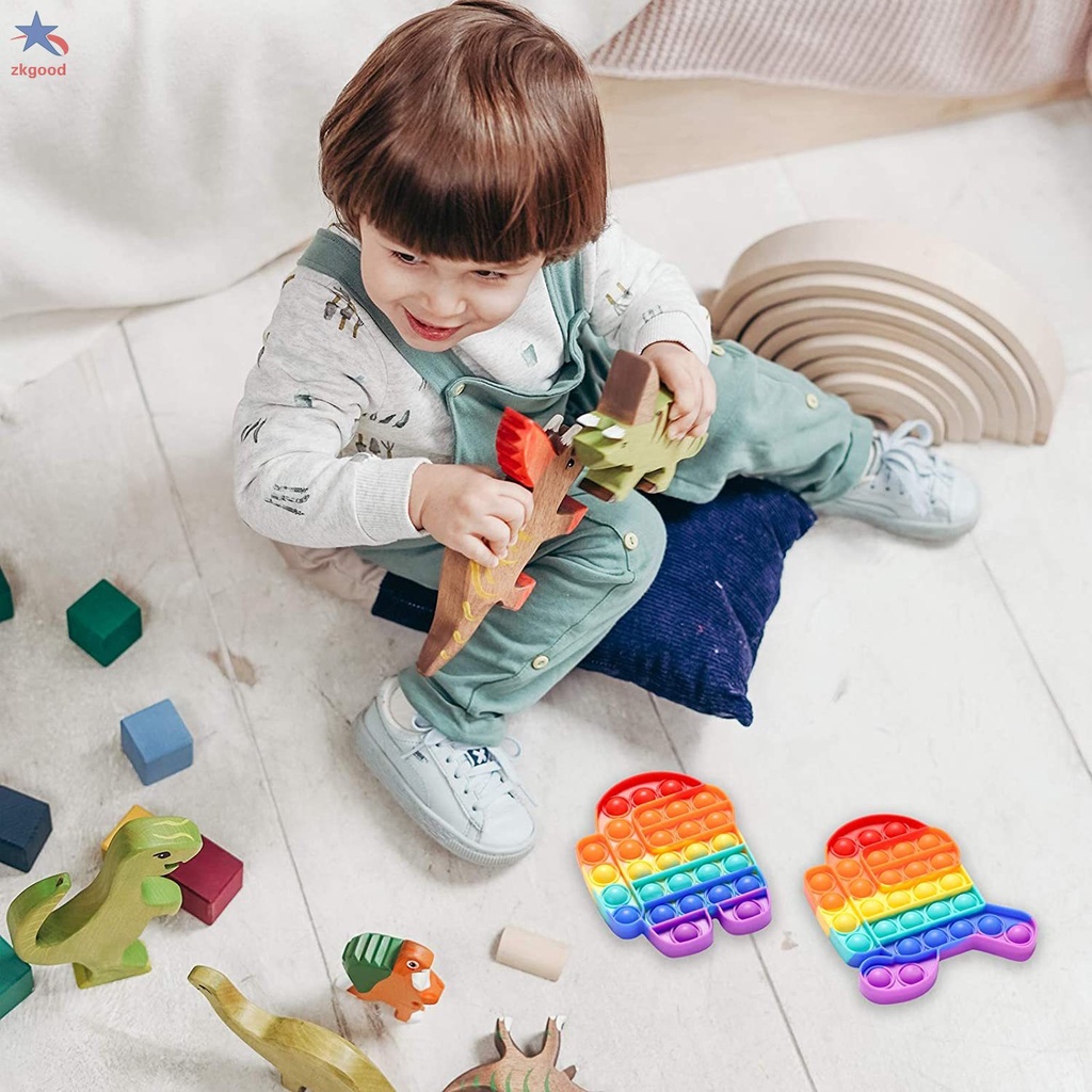 Đồ Chơi Nhấn Bong Bóng Chất Liệu Silicon Thiết Kế Đơn Giản Giúp Giảm Căng Thẳng Dành Cho Người Lớn Và Trẻ Em