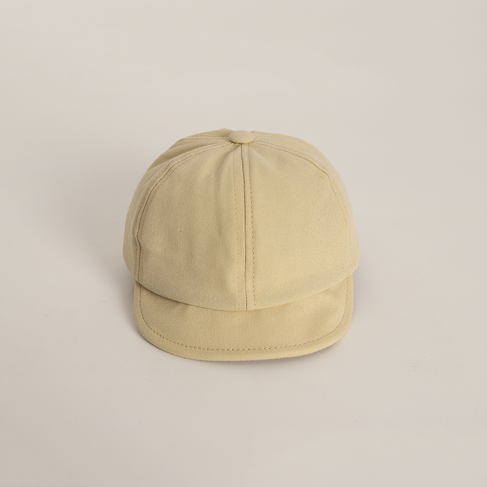 Mũ Lưỡi Trai Vành Ngắn Màu Trơn Đơn Giản Mềm Mại Cho Bé