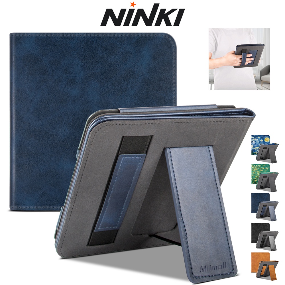 Ninki Bao Da PU Có Khóa Nam Châm Và Ngăn Đựng Thẻ Cho Kobo Libra 2 eReader 7",Premium Quality PU Leather Cover with Magnet Closure, Stand, Card Slot for Kobo Libra 2 2021