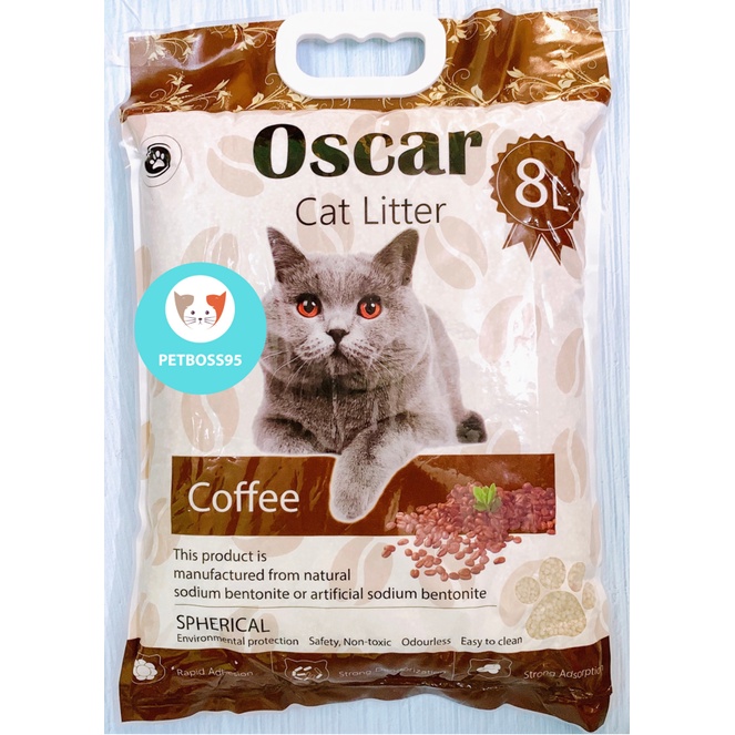 Cát Vệ Sinh Oscar 8L (lít) Cho Mèo - Siêu vón cục nhanh - Khử Mùi - Ít Bụi