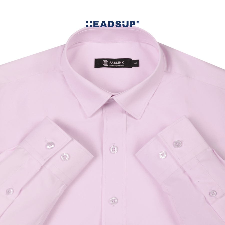Áo sơ mi nam công sở chất liệu mát, mịn form đẹp Headsup - Hồng