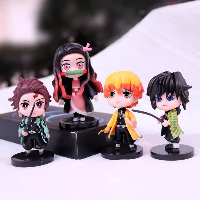 Mô Hình kimetsu no yaiba Chibi 10cm - Mô Hình Thanh Gươm Diệt Quỷ Chibi