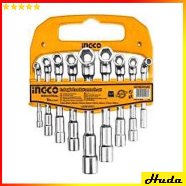 7-19mm Bộ 9 chìa lục giác vặn góc chữ L Ingco LASWT0901  JKL