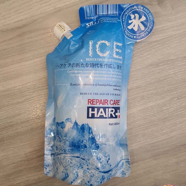 Kem ủ xả, hoàn hình bạc hà SILU ICE Repair Care Hair+ 800ml