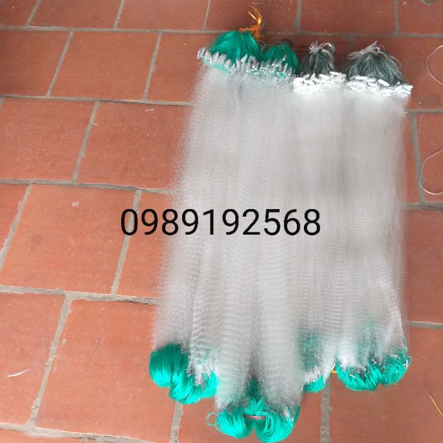 Lưới đánh cá 1 màn then 2 cao 1m dài 100m đánh cá rô ,diếc ,cá mương chì nặng