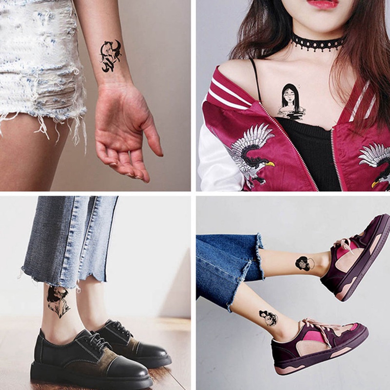 Set 5 Miếng Dán Hình Xăm Tạm Thời Quyến Rũ Cho Nữ