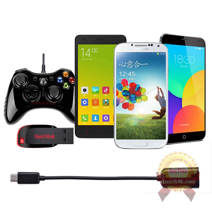 Cáp OTG chuyển đổi Type C Micro sang cổng USB cho điện thoại máy tính bảng kết nối chuột bàn phím game