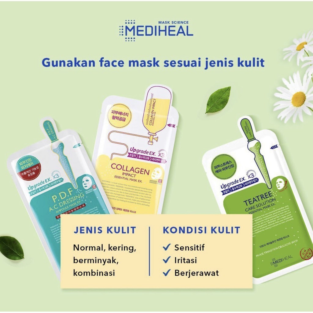 MEDIHEAL (Hàng Mới Về) Mặt Nạ Dưỡng Da Meience Vita Ampoule Nmf Pdf Ipi Whp Proatin