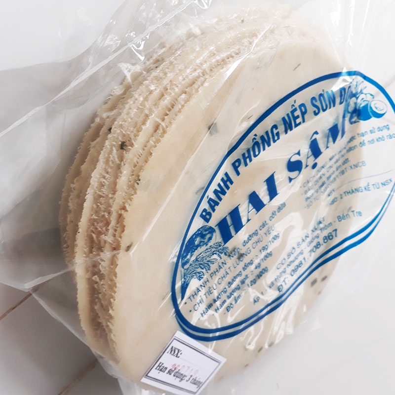 20 cái bánh phồng nếp mặn đặc biệt siêu béo có hành chưa nướng