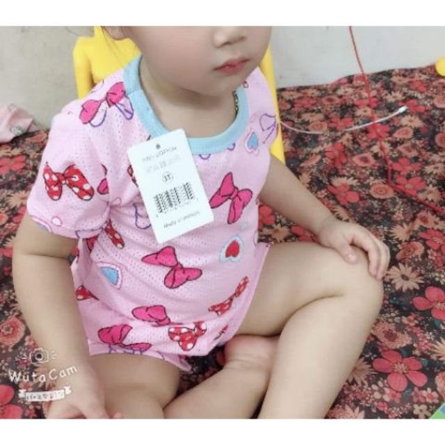 Combo 6 bộ cotton lưới xuất hàn