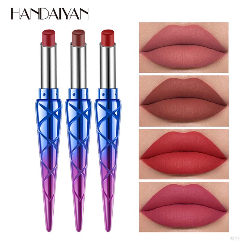 [Hàng mới về] Son sáp nhung lì HANDAIYAN dưỡng môi kháng nước lâu trôi với 12 màu tùy chọn | BigBuy360 - bigbuy360.vn