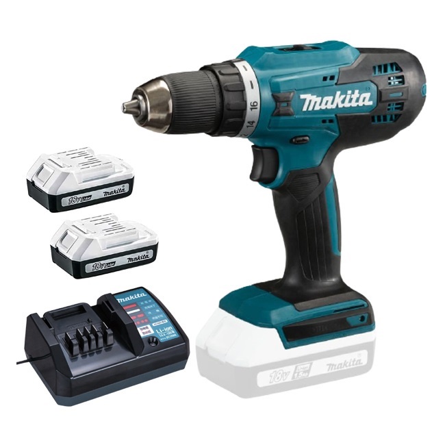 Máy Khoan Búa, Vặn Vít Dùng Pin 18V Makita HP488DWE