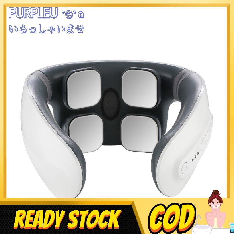 3D Smart Electric Neck Shoulder Massager Four Heads Pulse Cervical Massager