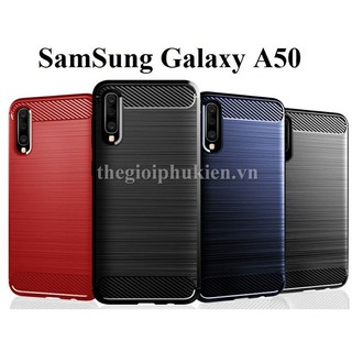 Ốp lưng chống sốc SamSung Galaxy A20, A30, A50, A70 RUGGED ARMOR Vân Sợi Carbon