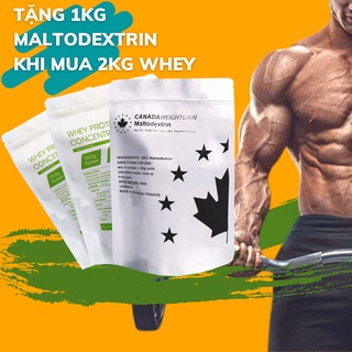 2KG Whey Protein Concentrate NZMP 80% tặng 1kg Maltodextrin - Sữa tăng cơ giảm mỡ bụng