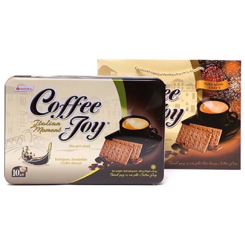 Bánh Coffee Joy Hộp thiếc 450g- Date 2022