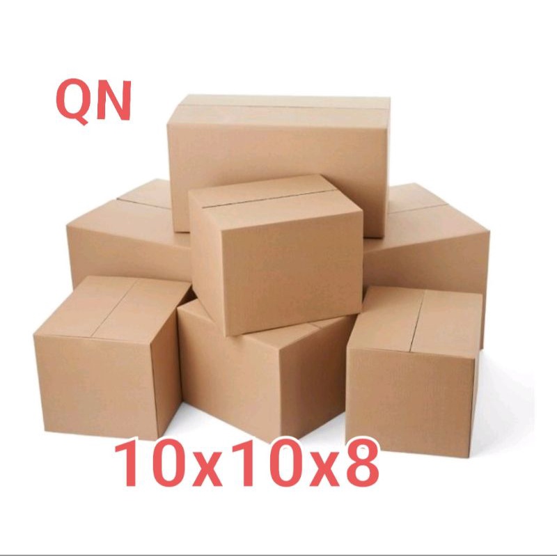 Combo 10 hộp thùng carton 10x10x8 loại cứng