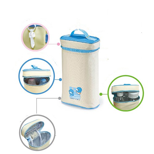Túi ủ ấm bình sữa 2 ngăn KU.KU DUCKBILL Ku5448
