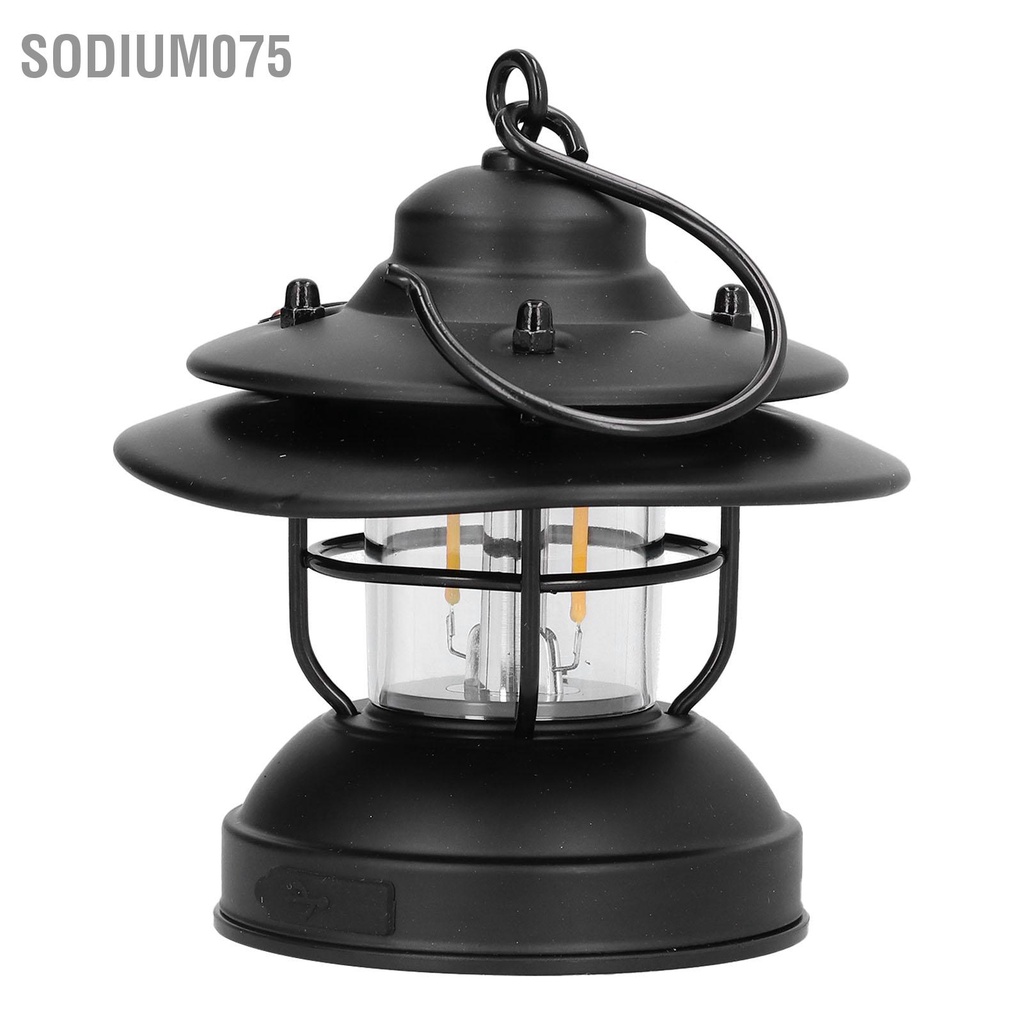 Đèn LED Cắm Trại Có Móc Treo Phong Cách Retro