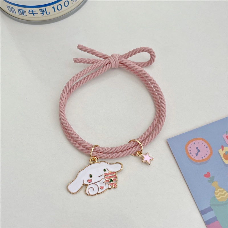 Dây Buộc Tóc Cao Su Mềm Mại Kiểu Lolita Nhật Bản Dễ Thương Cho Bạn Gái