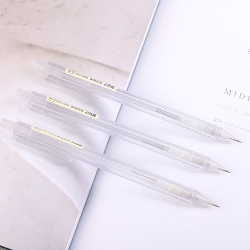 Bút chì bấm tự động ngòi 0.5mm có vỏ trong suốt chất lượng