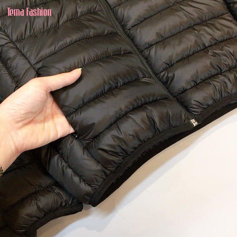 Áo phao nữ lông vũ  TEMA cao cấp - Áo phao nữ có mũ hàng liền VNXK basic đủ màu siêu nhẹ, siêu ấm | BigBuy360 - bigbuy360.vn