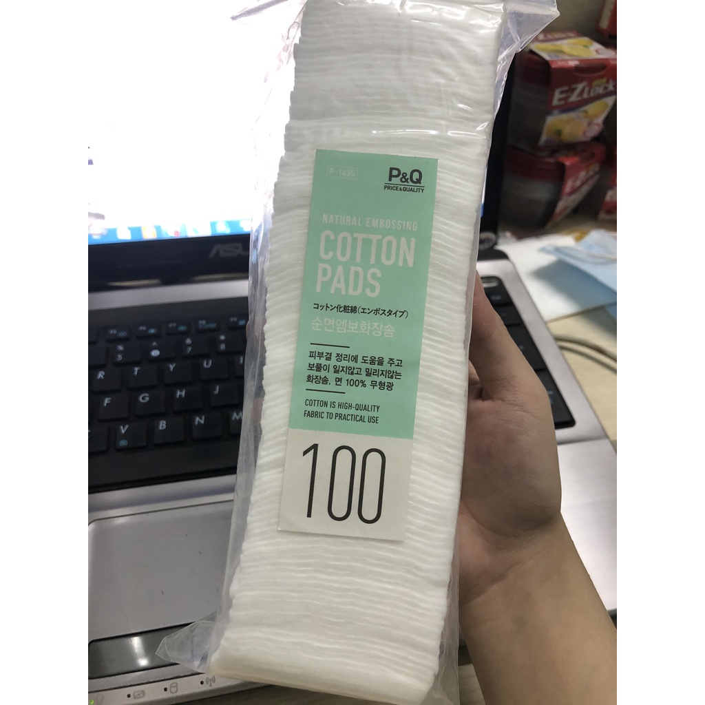 BÔNG TẨY TRANG LOC&amp;LOCK NATURAL COTTON P-1435 [100M] P1433[120M] P-1434 [250M]