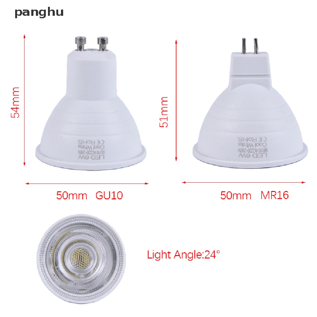 Bóng Đèn LED GU10 COB 6W MR16 220V Ánh Sáng Trắng Chất Lượng Cao