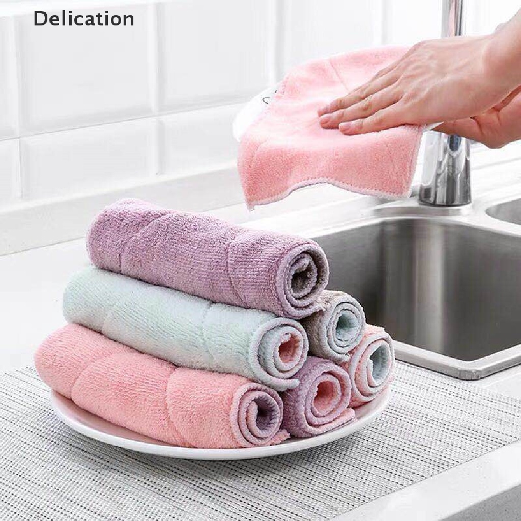 Set 6 Khăn Lau Chén Dĩa Chống Dầu Mỡ