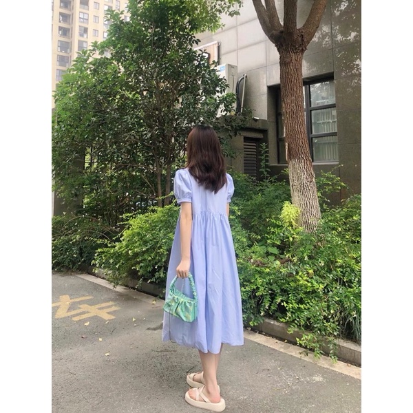 TÚI XÁCH/CẮP NÁCH NỮ THÊU HOA MÀU XANH ĐỘC ĐẸP LẠ, CHẤT DÀY-CHÍNH HÃNG