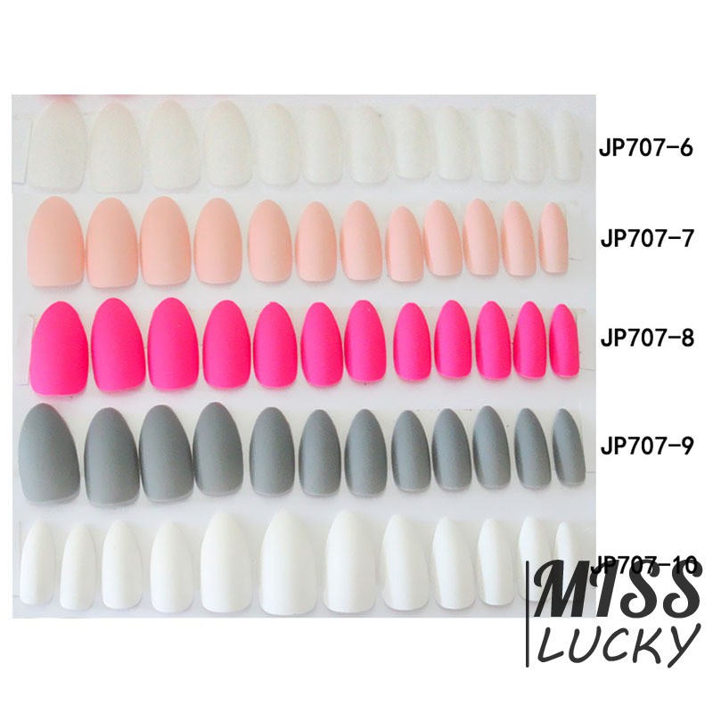 Miếng dán móng tay giả dài kiểu châu Âu