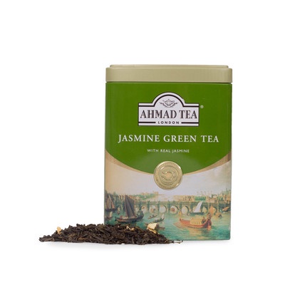 TRÀ XANH AHMAD ANH QUỐC - HỘP THIẾC NHÀI (100g) pha ấm- Jasmine Romance - Chắt lọc sự tinh túy