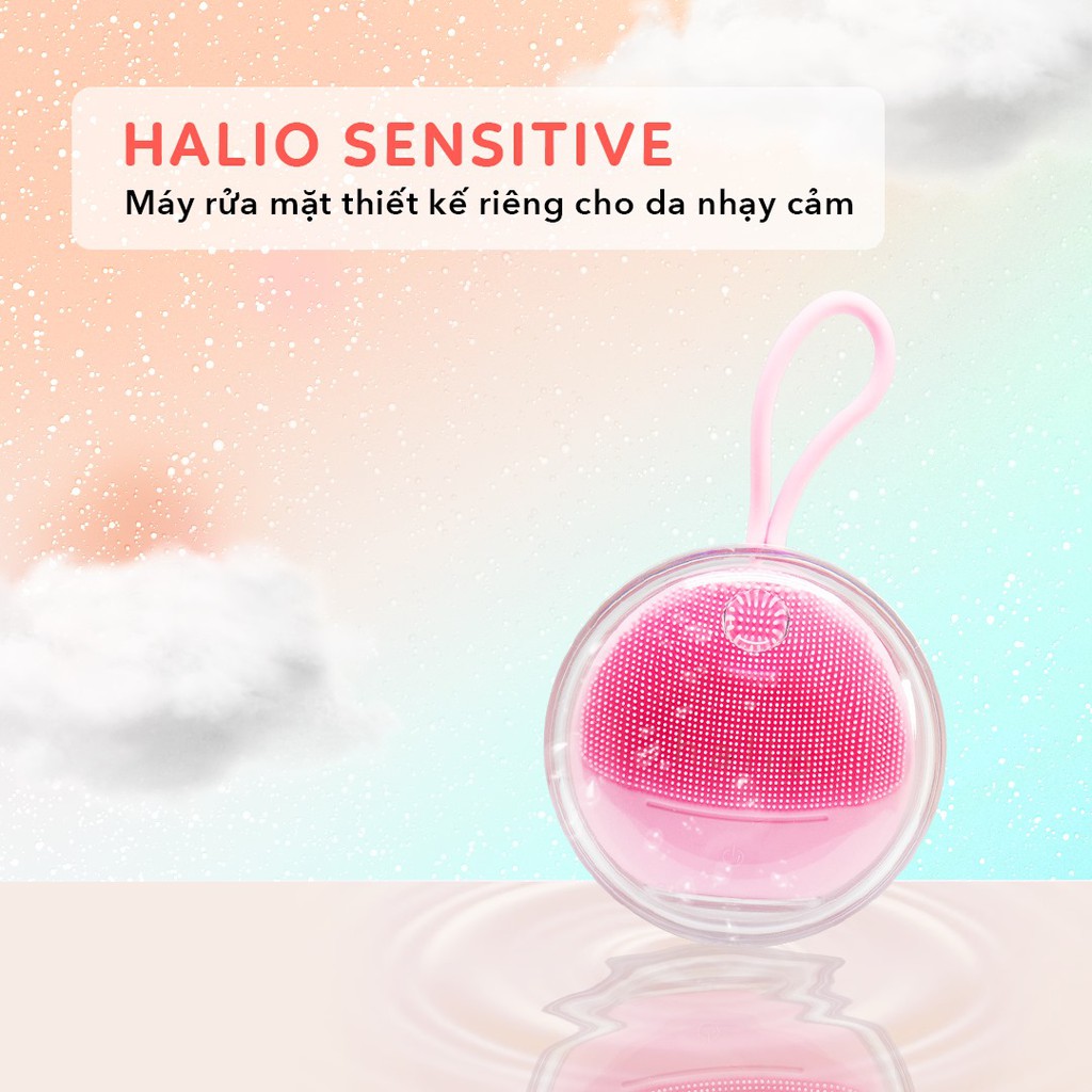 Máy Rửa Mặt Halio Dành Cho Da Nhạy Cảm Sensitive Facial Cleansing &amp; Massaging Device