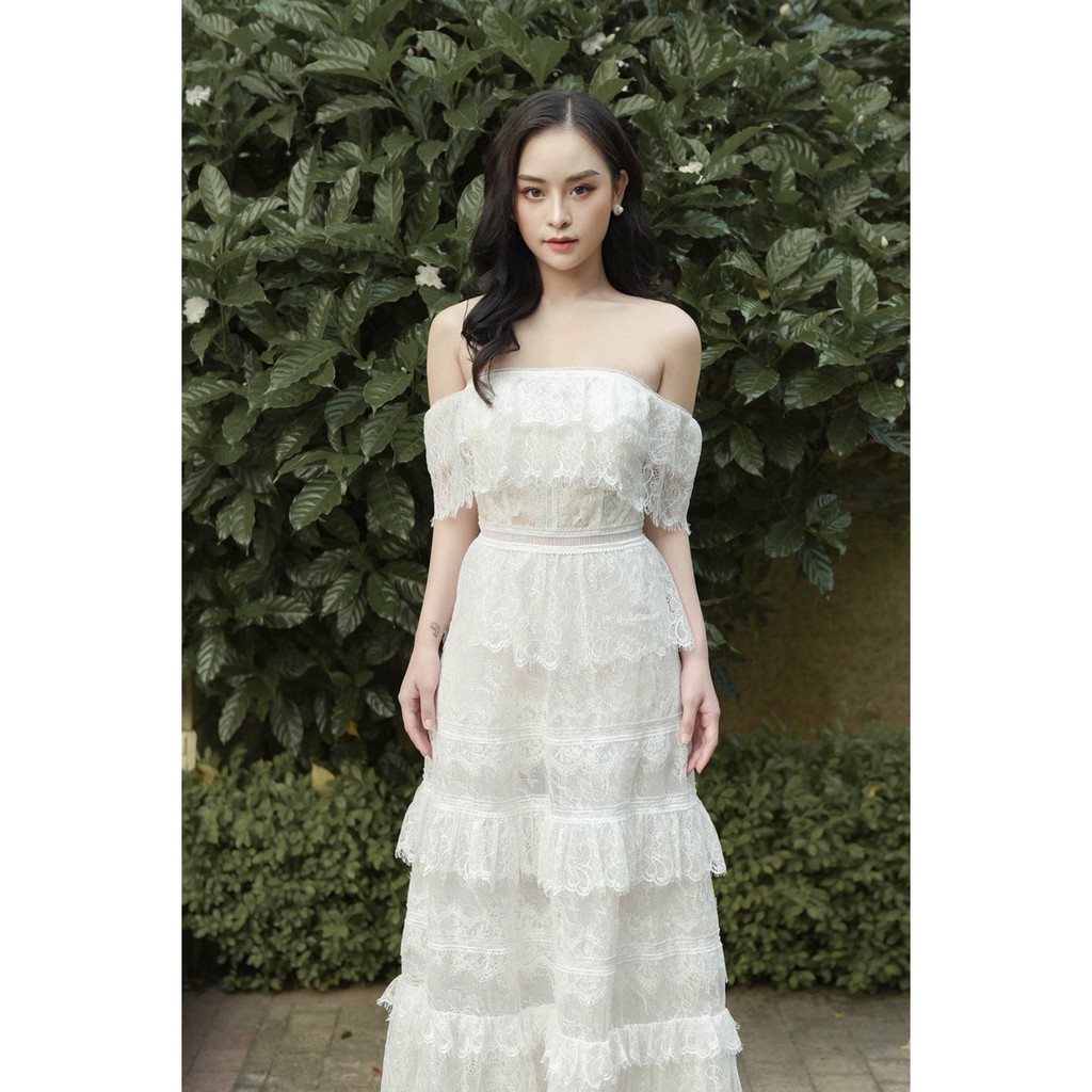 Đầm maxi dự tiệc thiết kế trễ vai sang trọng Luna | BigBuy360 - bigbuy360.vn