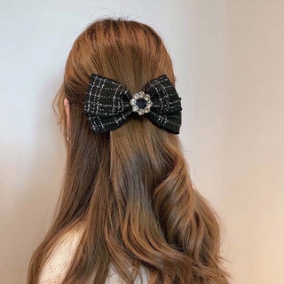Nơ cài tóc dạ tweed sang chảnh