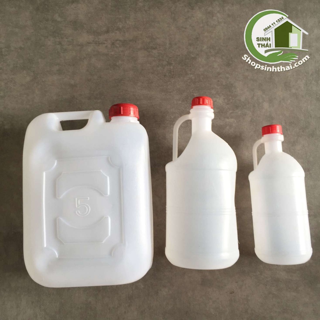 [Giá Sỉ] Can Nhựa Trắng 1 Lít Thiếu