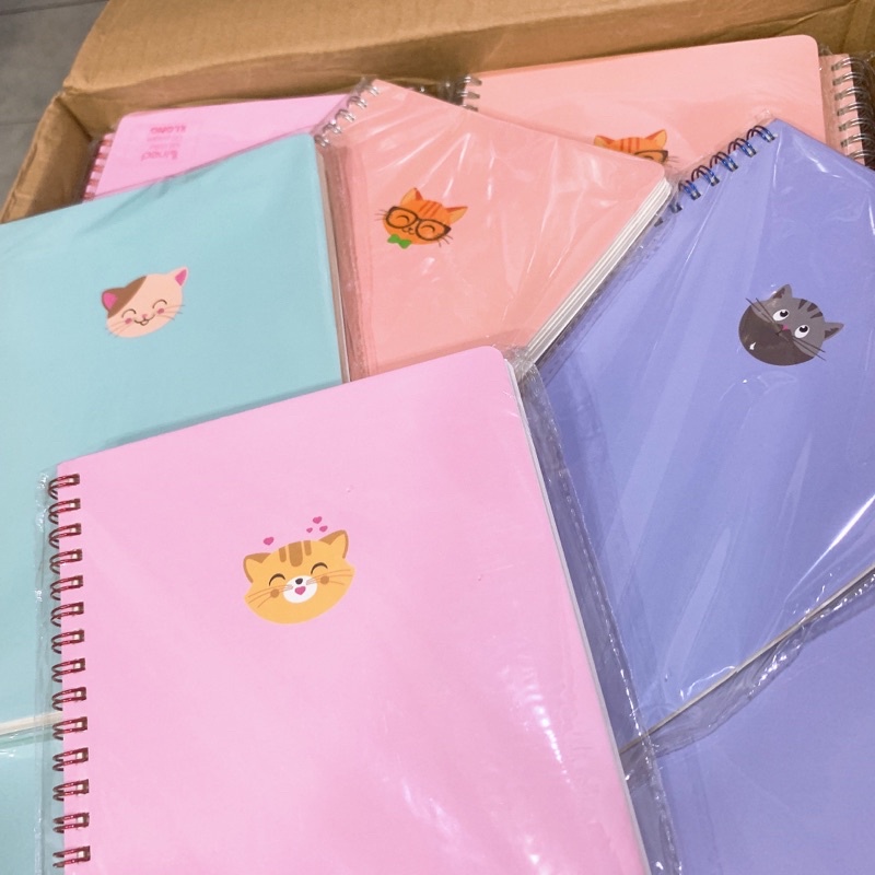 KLONG - Sổ lò xo kép ruột CARO / LINED 120 trang A5; MS: 535 / 537 🐻🌸