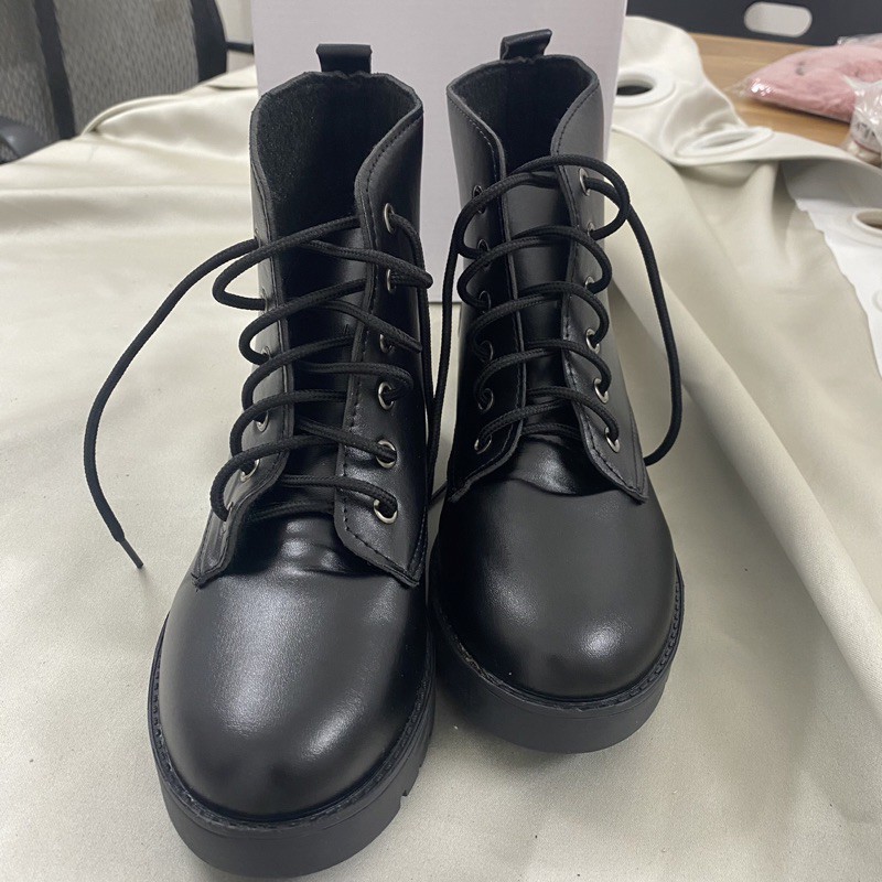 Boots DA MỀM đế vuông ullzang phong cách Hàn Quốc 2021 G23