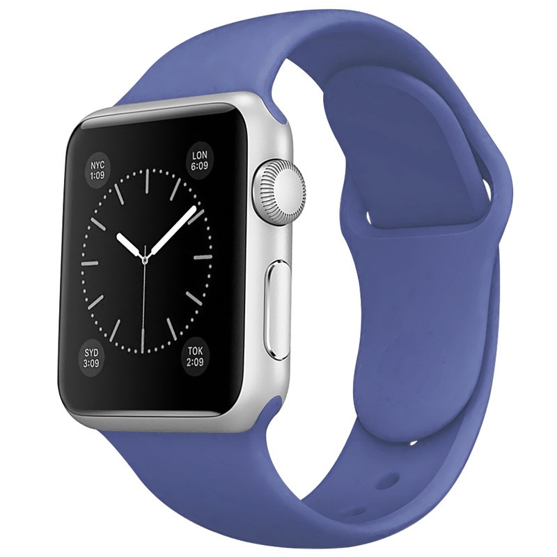 Dây đeo silicon cho đồng hồ thông minh Apple Watch 1/2/3/4/5/6 38/40/42/44mm