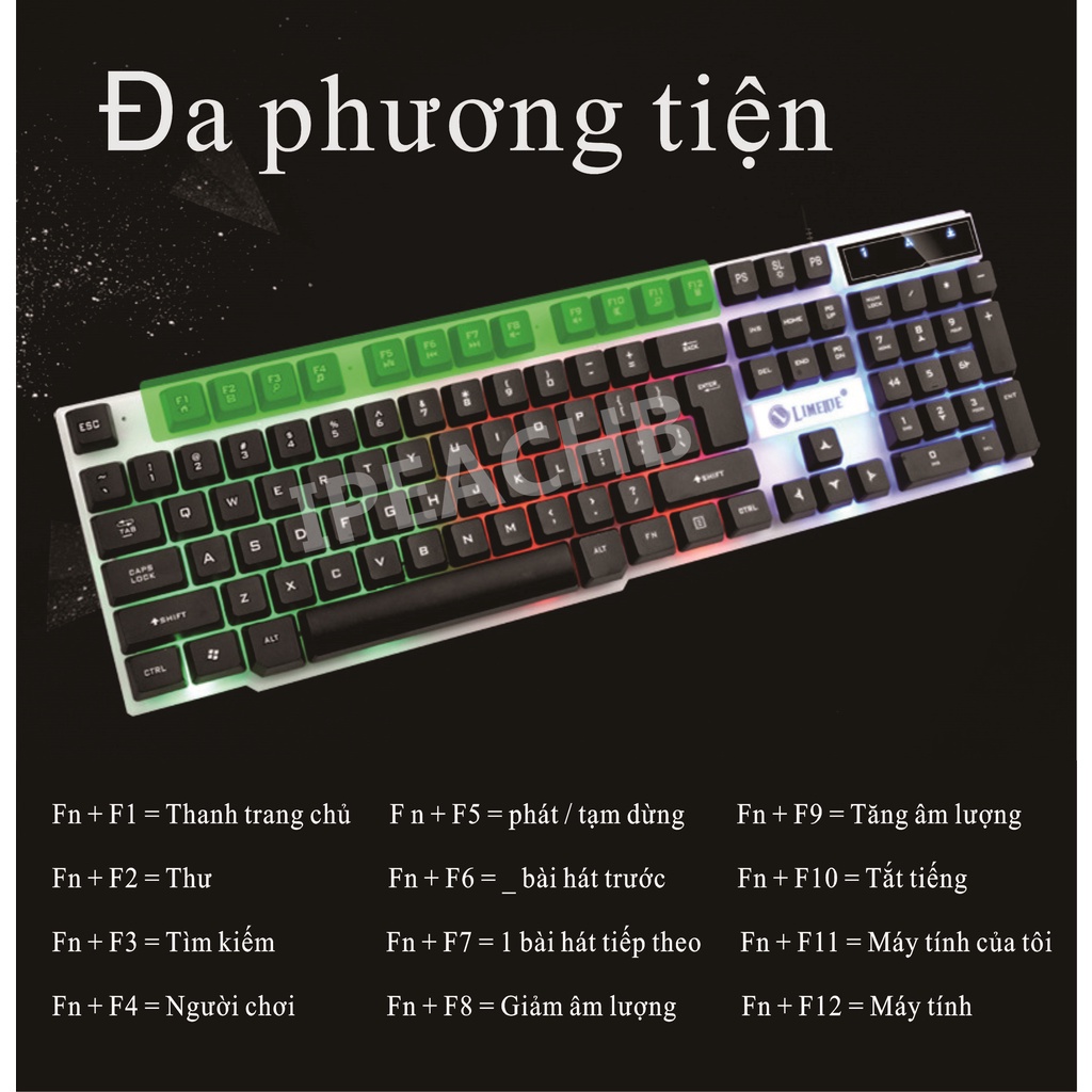 Bàn phím cơ chơi gaming, bàn phím có thể bật tắt đèn led sử dụng máy tính bàn, laptop văn phòng -phong cách hiện đại, ấn