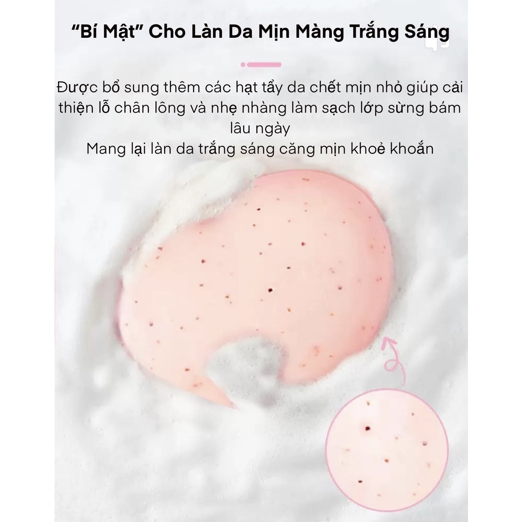 XÀ BÔNG TRÁI ĐÀO GIẢM THÂM TẨY DA CHẾT LÀM SẠCH SÂU LỖ CHÂN LÔNG SamBeauty