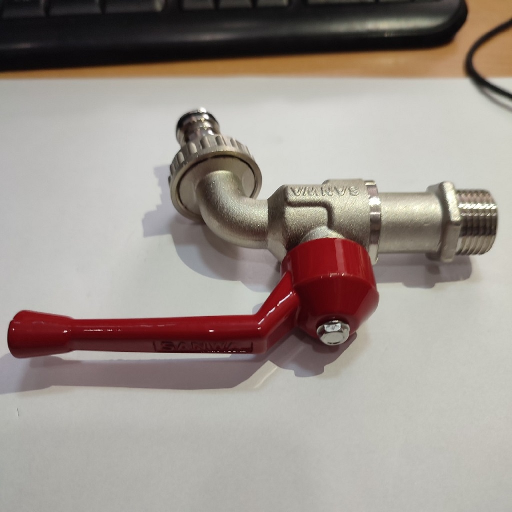 Vòi xả nước tay gạt ren 21 SANWA hàng chính hãng Thái Lan