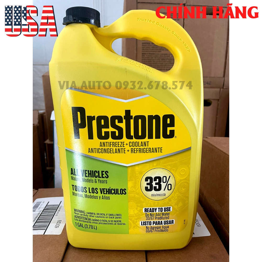 NƯỚC GIẢM NHIỆT XANH làm mát động cơ ôTô   Prestone