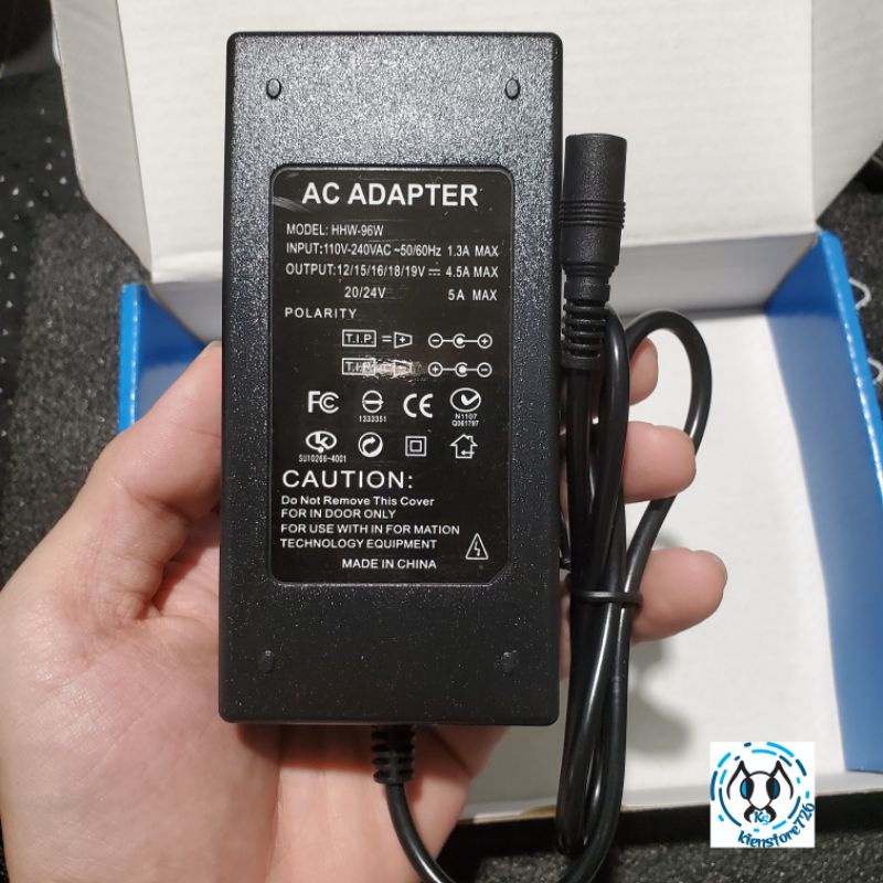 Nguồn Adapter SẠC Laptop, màn hình đa năng 12-24V 100W .kienstore358