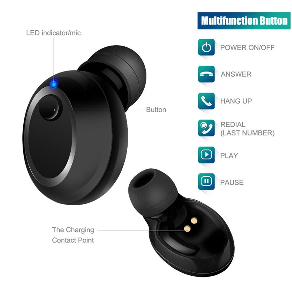 Tai nghe nhét tai xgu12 TWS bluetooth 5.0 có mic tiện dụng chất lượng cao