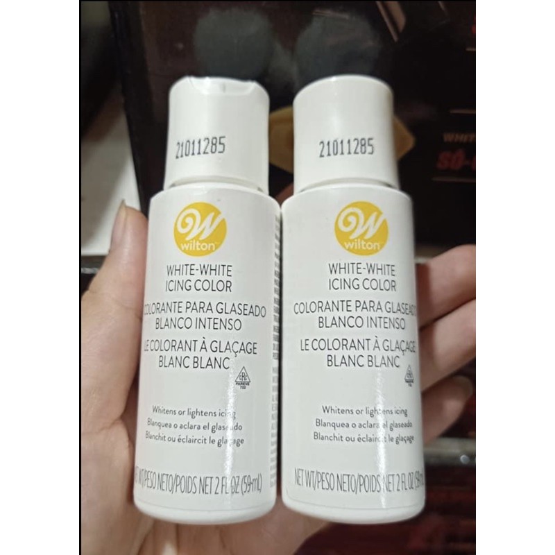 Màu thực phẩm Wilton Trắng White White - 2oz mẫu mới