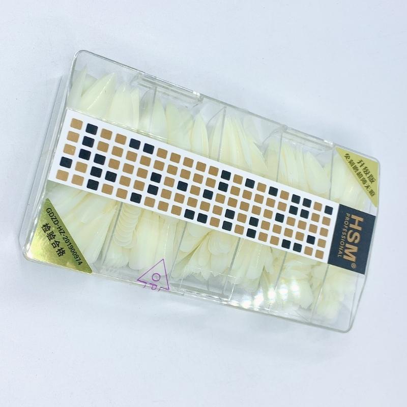 Móng tip móng up phom nhọn bầu nhọn dài HSM đủ size hộp 500 cái